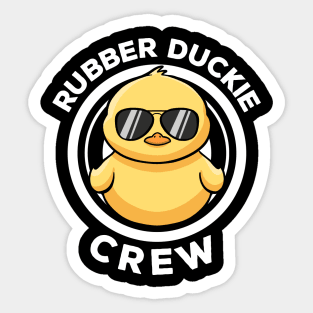 Rubber Duckie Crew I Love Ducks Lovers Funny Rubber Duck Sticker